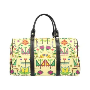 Geometric Floral Summer-Vanilla New Waterproof Travel Bag/Large