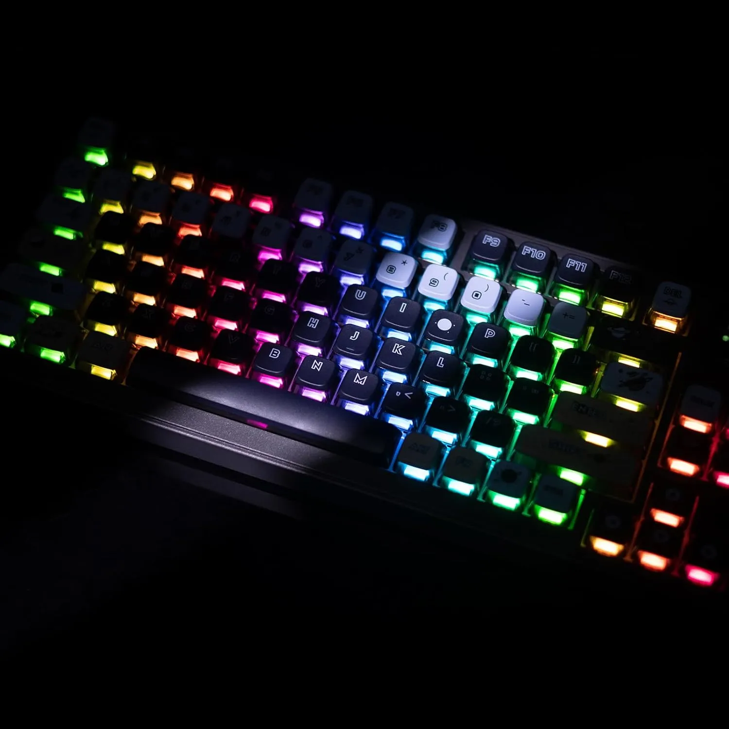 GK GAMAKAY LK75 75% Gasket Mechanical Keyboard with 2 in 1 TFT Smart Display&Knob, Bluetooth 5.0/2.4GHz/USB-C Wired MDA Profile Keycaps 83 Keys RGB Hot Swap Gaming Keyboard (Mercury Swicth)