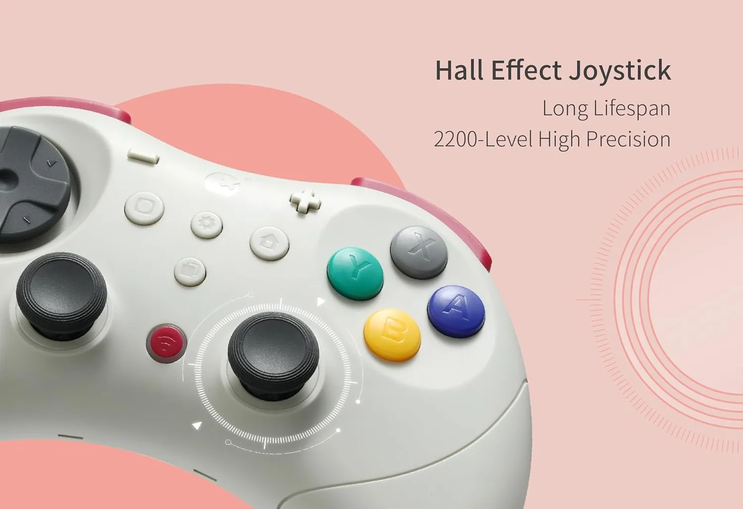 GuliKit Elves 2 Pro Wireless Gaming Controller for Switch,Windows,iOS & Android, Hall Effect Joysticks,1000Hz Polling Rate,Magnetic Vibrator for HD,Super Haptic, Rotary Rumbles,Protective Case