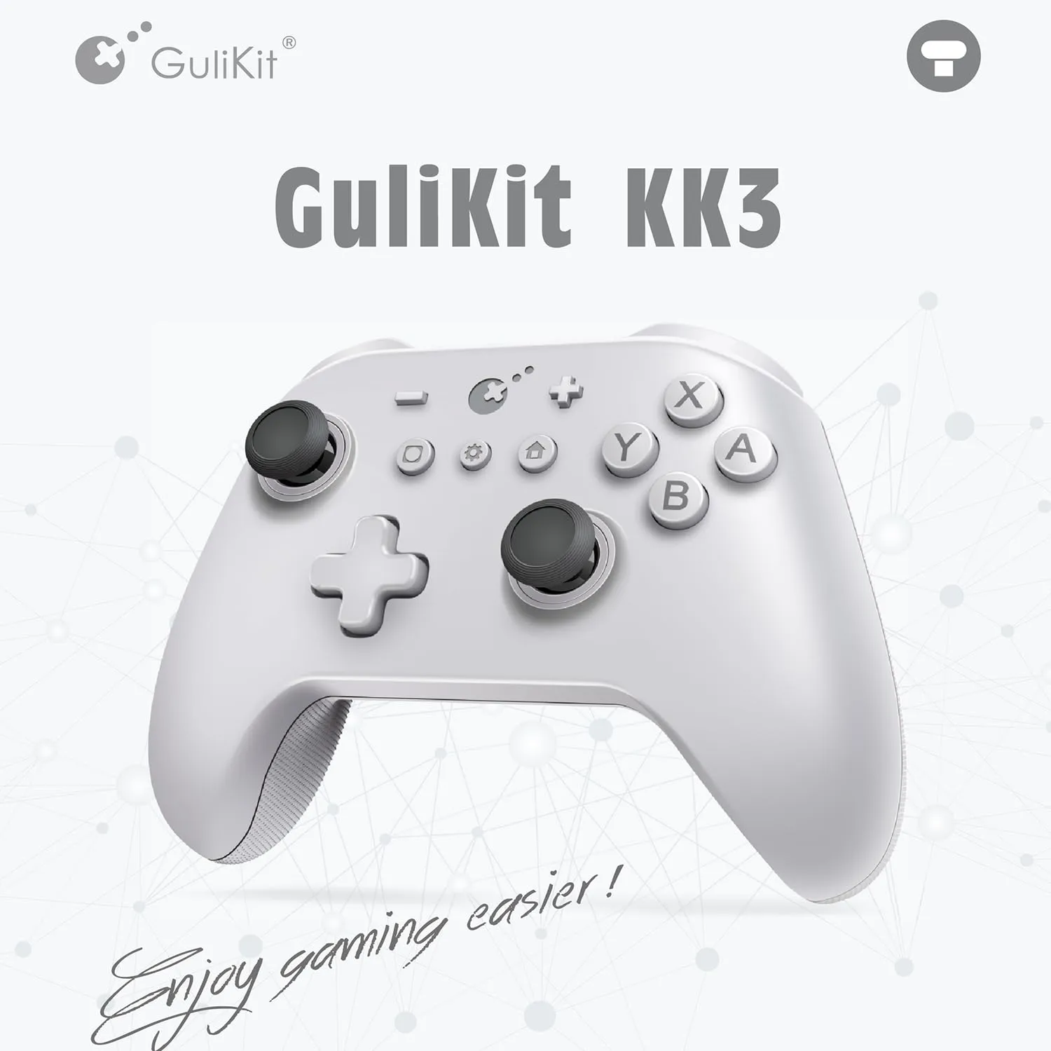 GuliKit KK3 Controller Kingkong 3 Switch Controller (No Drift) for Switch/PC/Android/MacOS/IOS with Hall Joysticks and Triggers (NS37)