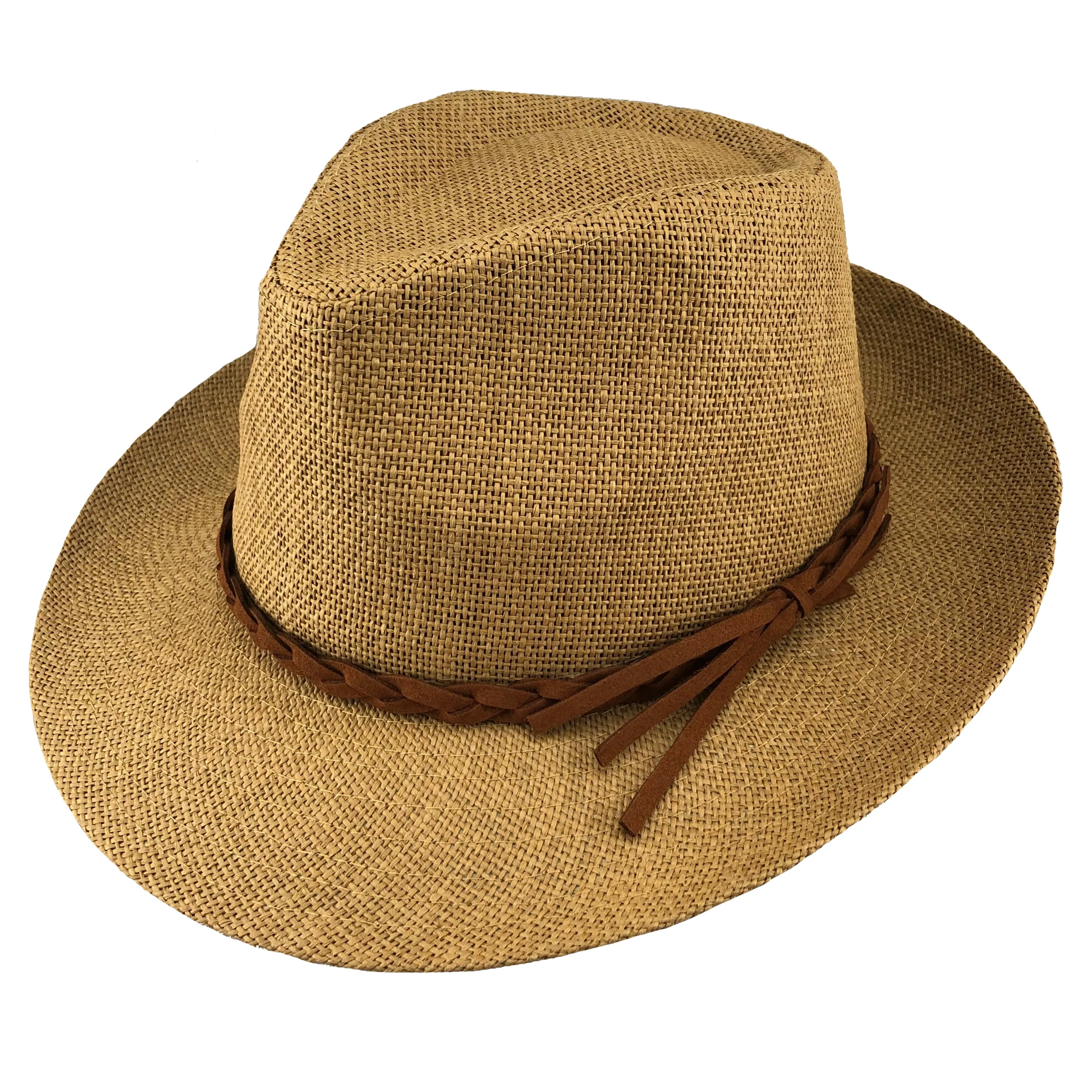 Hats Plus Caps Panama Style Straw Fedora
