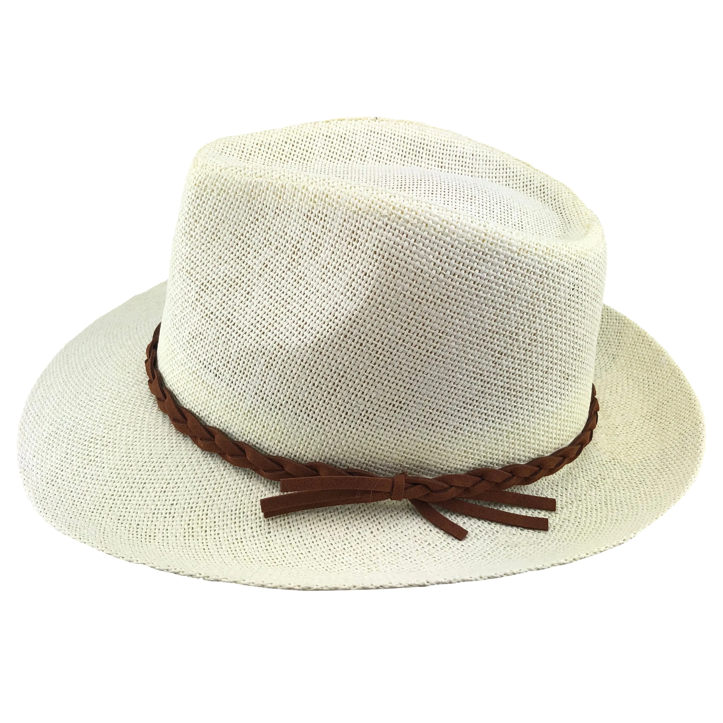 Hats Plus Caps Panama Style Straw Fedora