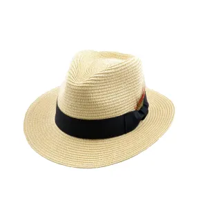 Hats Plus Caps Toyo Straw Fedora Crushable Panama Hat