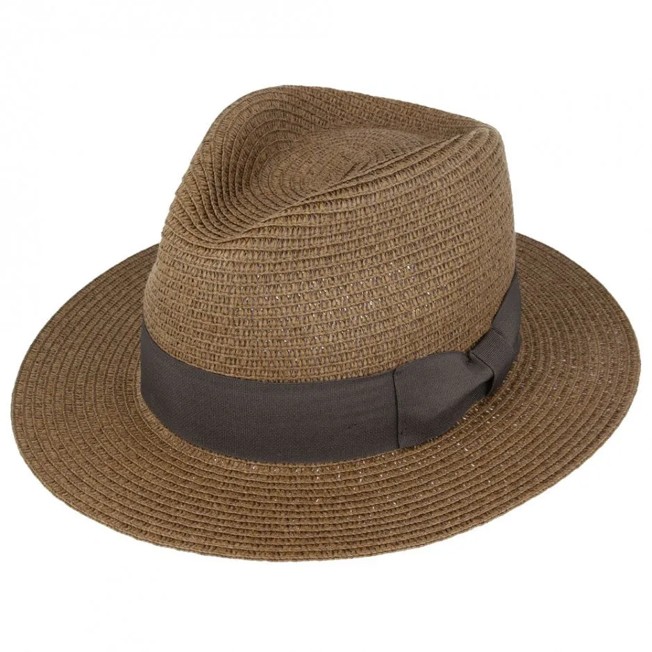 Hats Plus Caps Toyo Straw Fedora Crushable Panama Hat