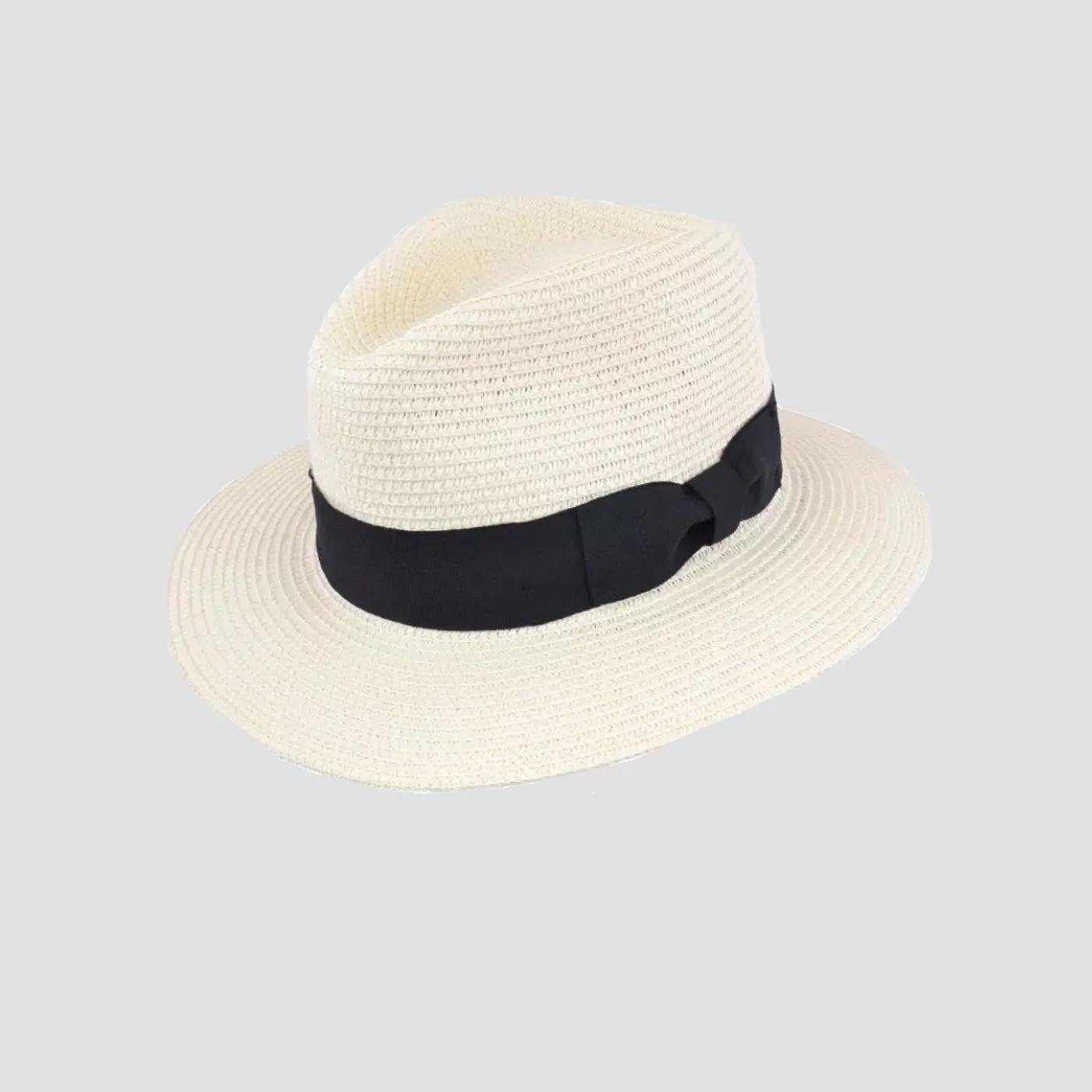 Hats Plus Caps Toyo Straw Fedora Crushable Panama Hat