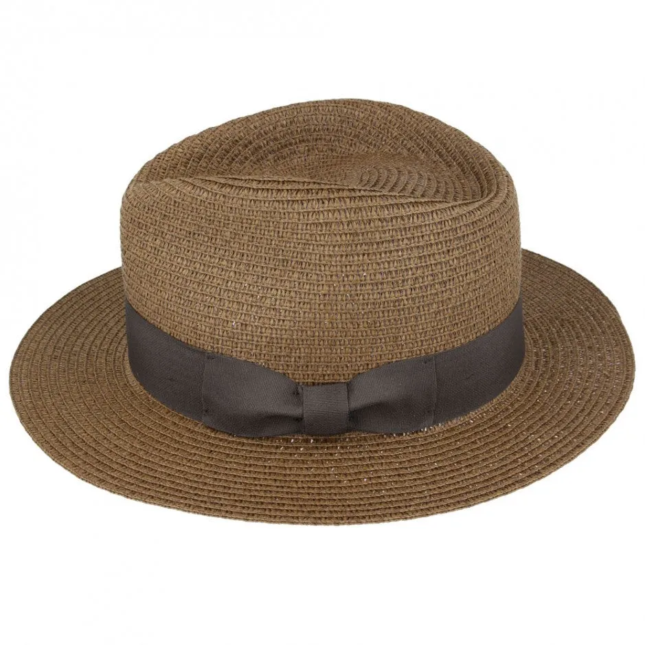 Hats Plus Caps Toyo Straw Fedora Crushable Panama Hat