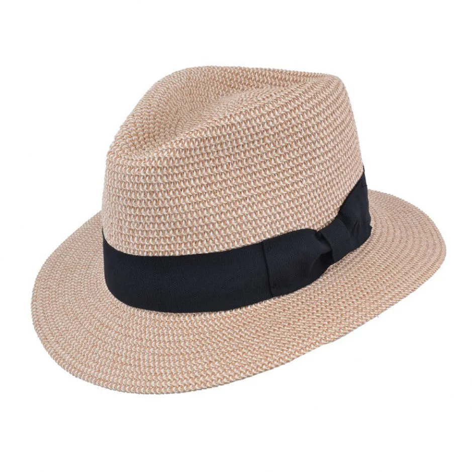Hats Plus Caps Toyo Straw Fedora Crushable Panama Hat