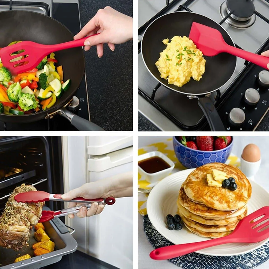 Heat-Resistant Silicone Cookware 10 pcs Set