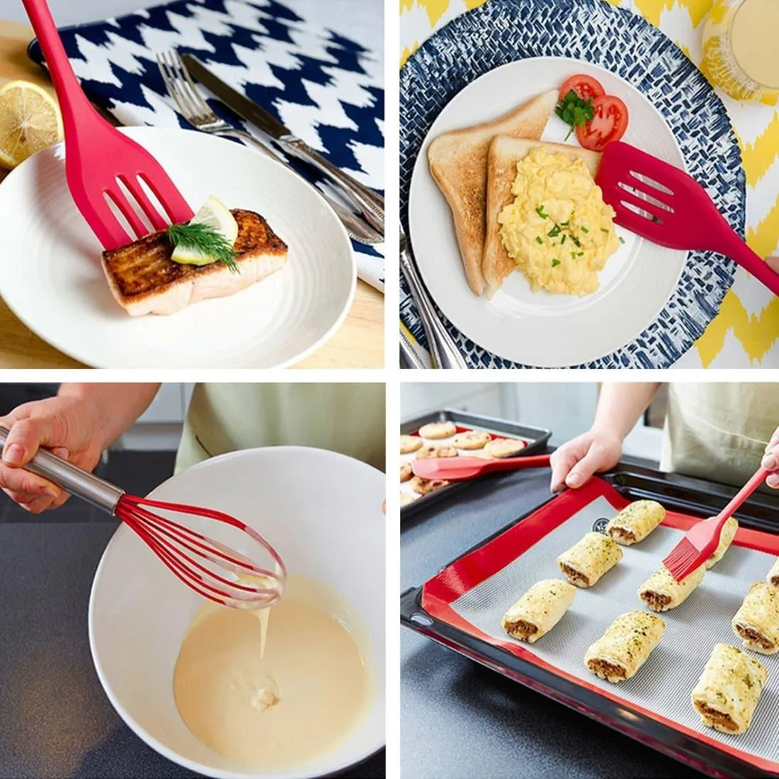 Heat-Resistant Silicone Cookware 10 pcs Set