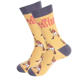 Hey Batter Batter Baseball Socks