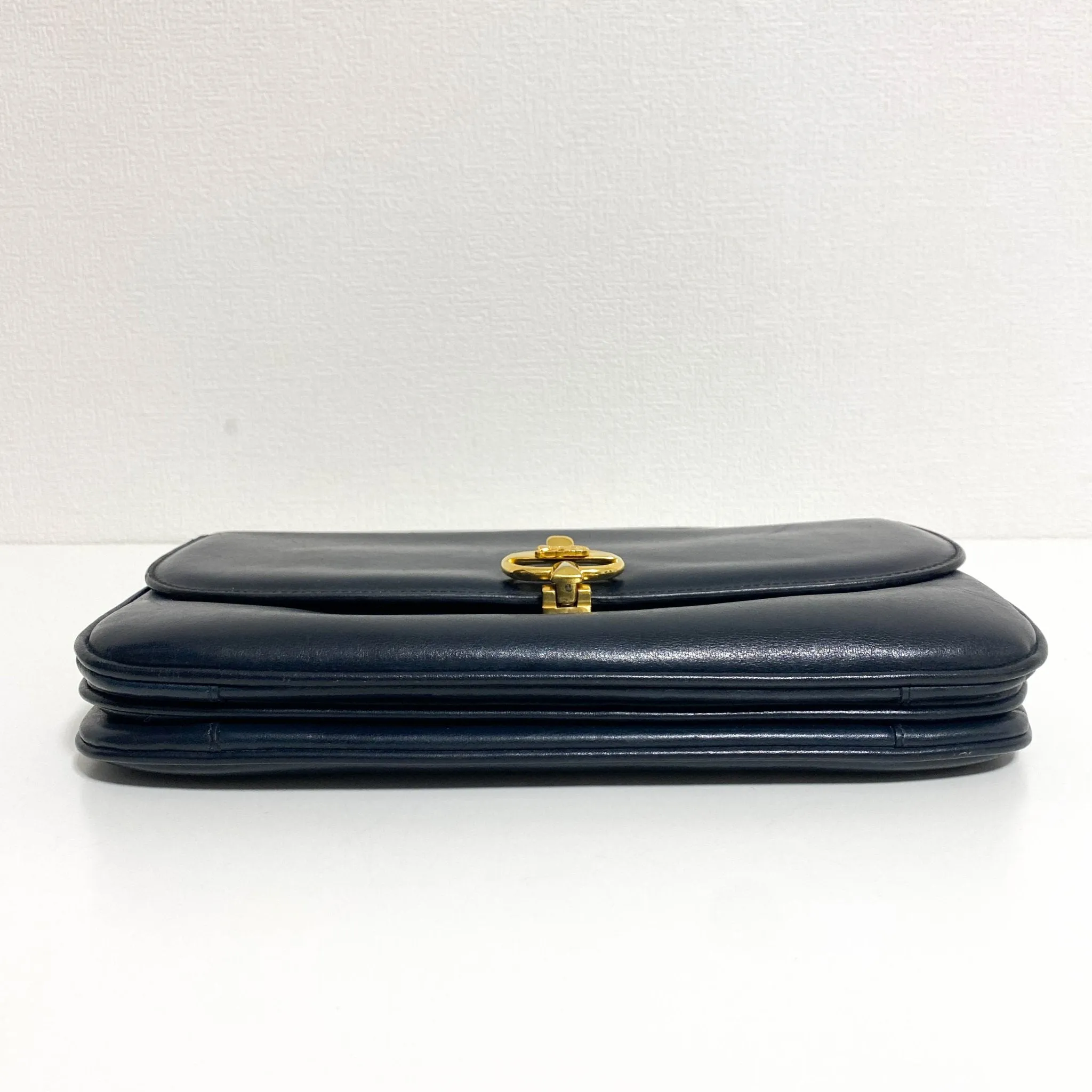 Horse Carriage Hardware Black Leather Crossbody Bag