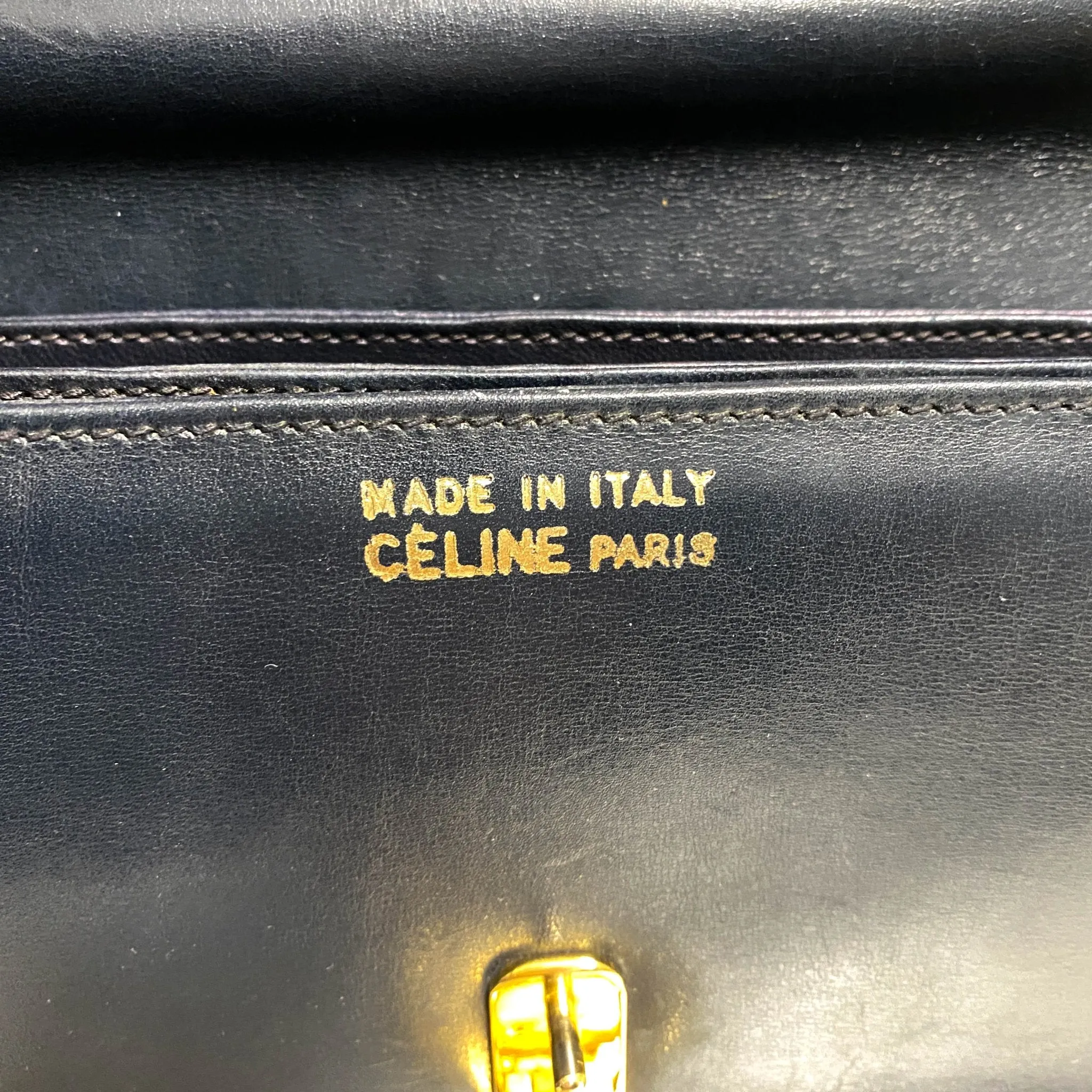 Horse Carriage Hardware Black Leather Crossbody Bag
