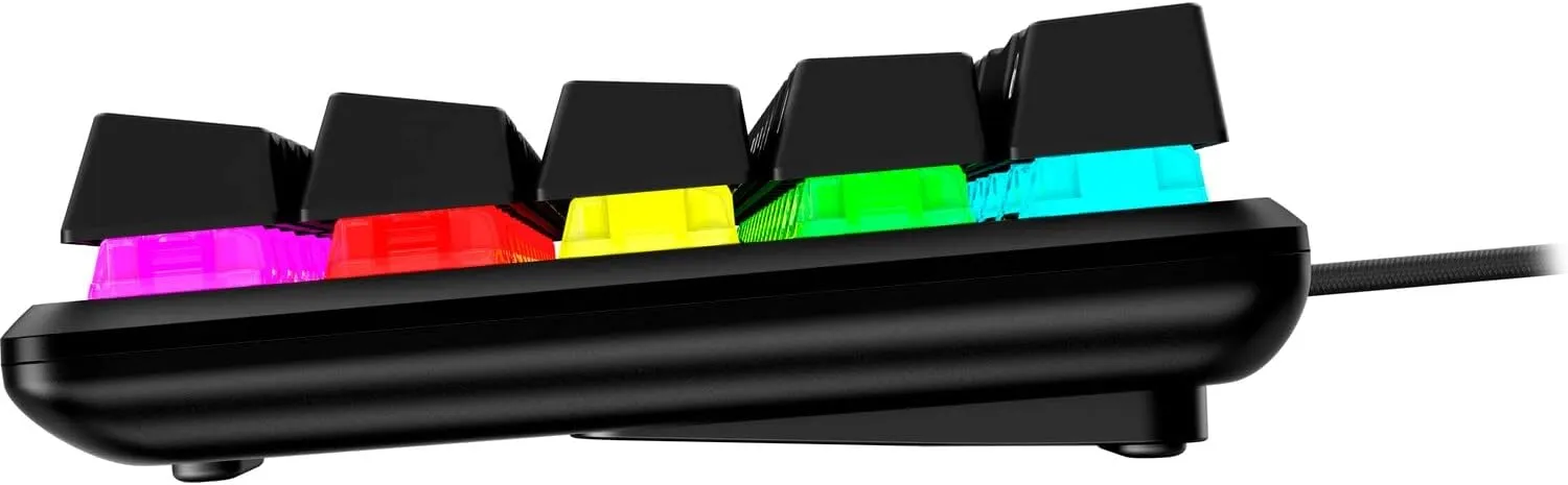 HyperX Alloy Origins 65 Mechanical Gaming Keyboard PBT RGB Backlit Aqua Switch ABS Keycaps Compatible PS5, PS4, Xbox Series X|S, NGENUITY Software, Windows, Laptop Computer Desk Setup, Black (Renewed)