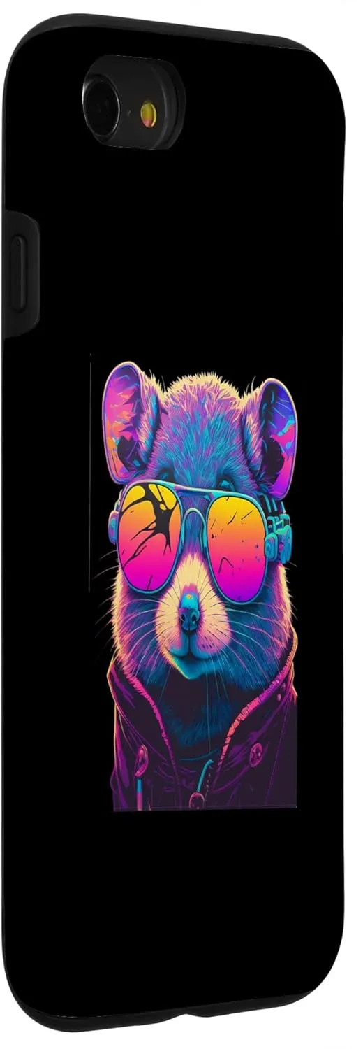 iPhone SE (2020) / 7 / 8 Colorful mouse wearing glasses graphic Case