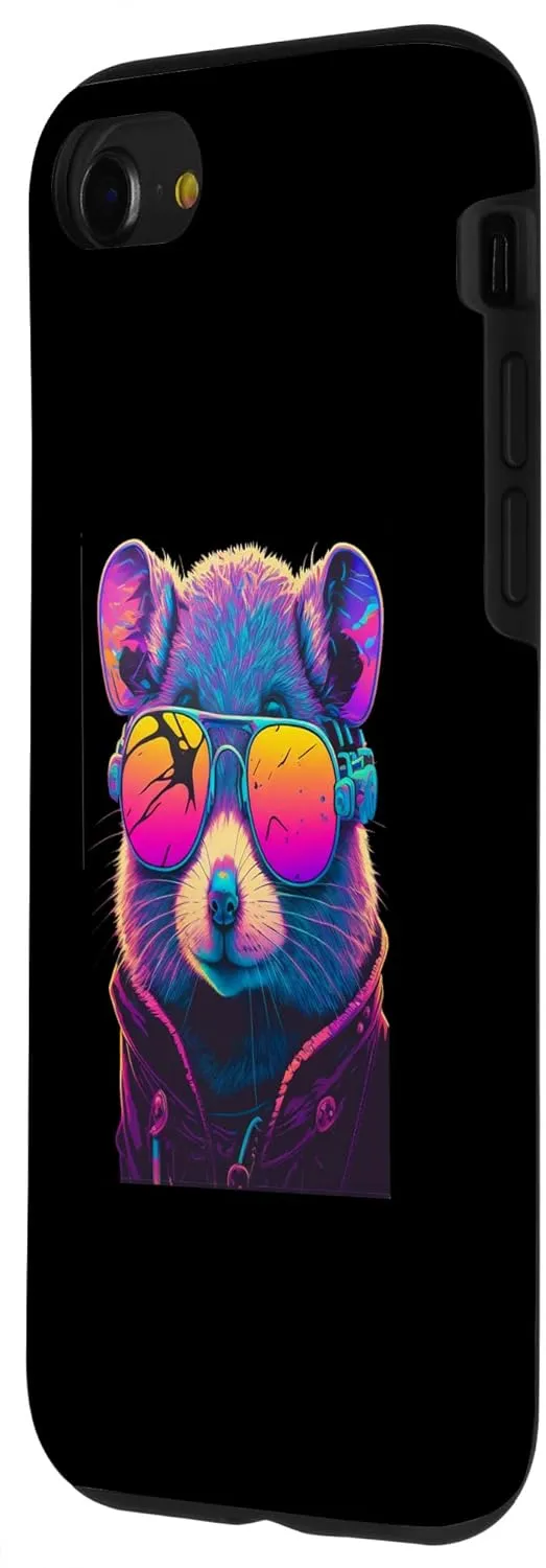 iPhone SE (2020) / 7 / 8 Colorful mouse wearing glasses graphic Case