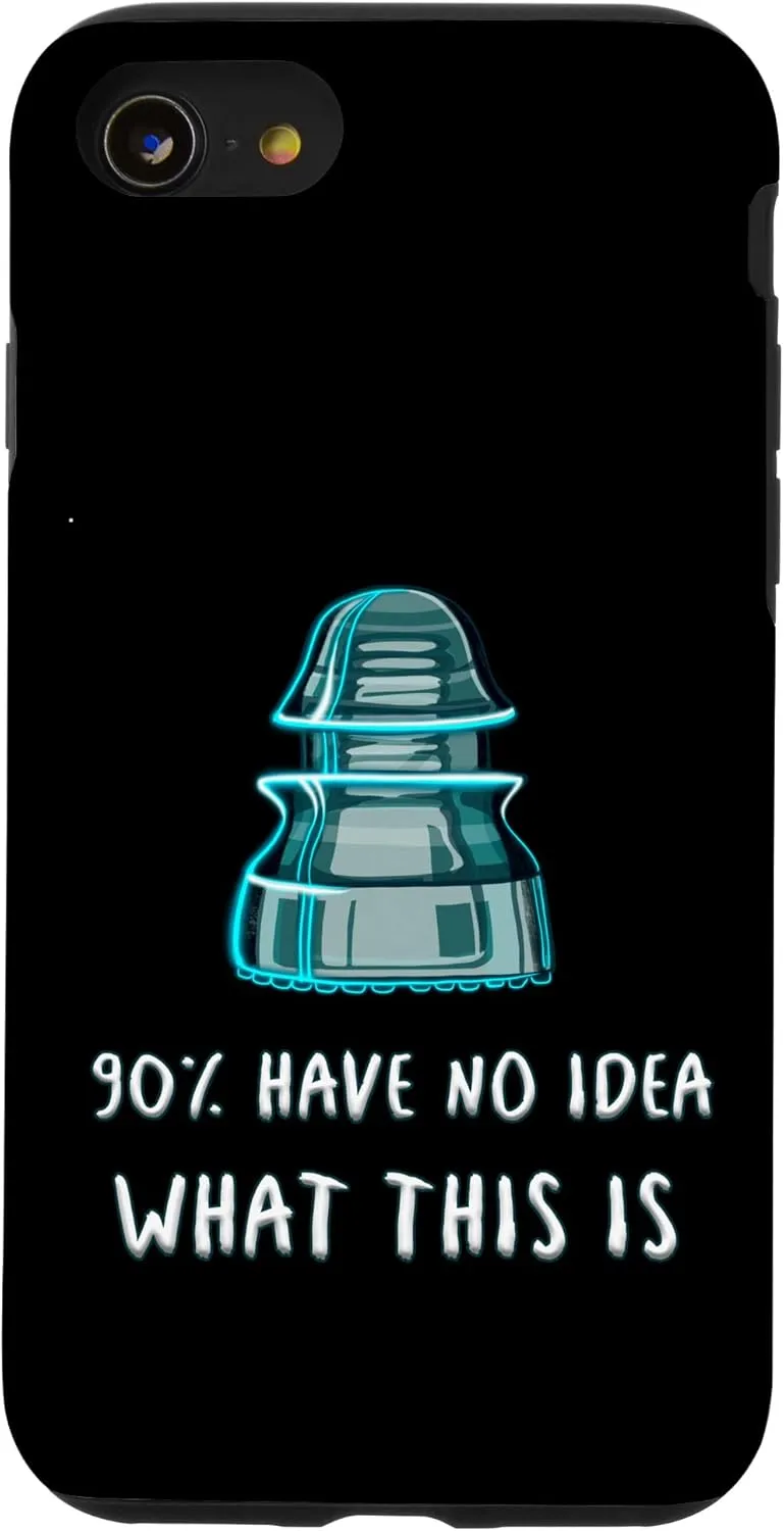 iPhone SE (2020) / 7 / 8 Funny Glass Insulators Collector Antique Insulator Quote Case