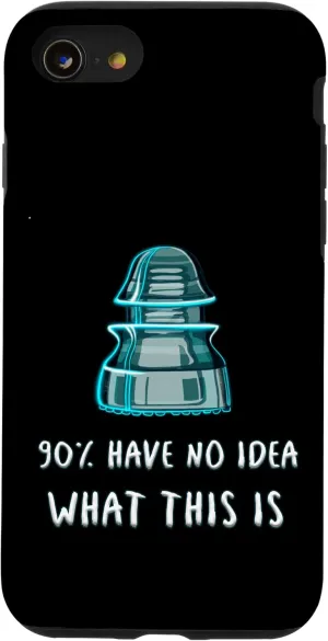 iPhone SE (2020) / 7 / 8 Funny Glass Insulators Collector Antique Insulator Quote Case
