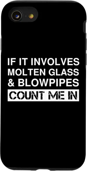 iPhone SE (2020) / 7 / 8 Funny Molten Glass And Blowpipes Glassblowing Glassblower Case