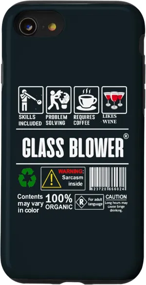 iPhone SE (2020) / 7 / 8 Glass Blower Job Description Label Coffee Wine Glass Blowing Case