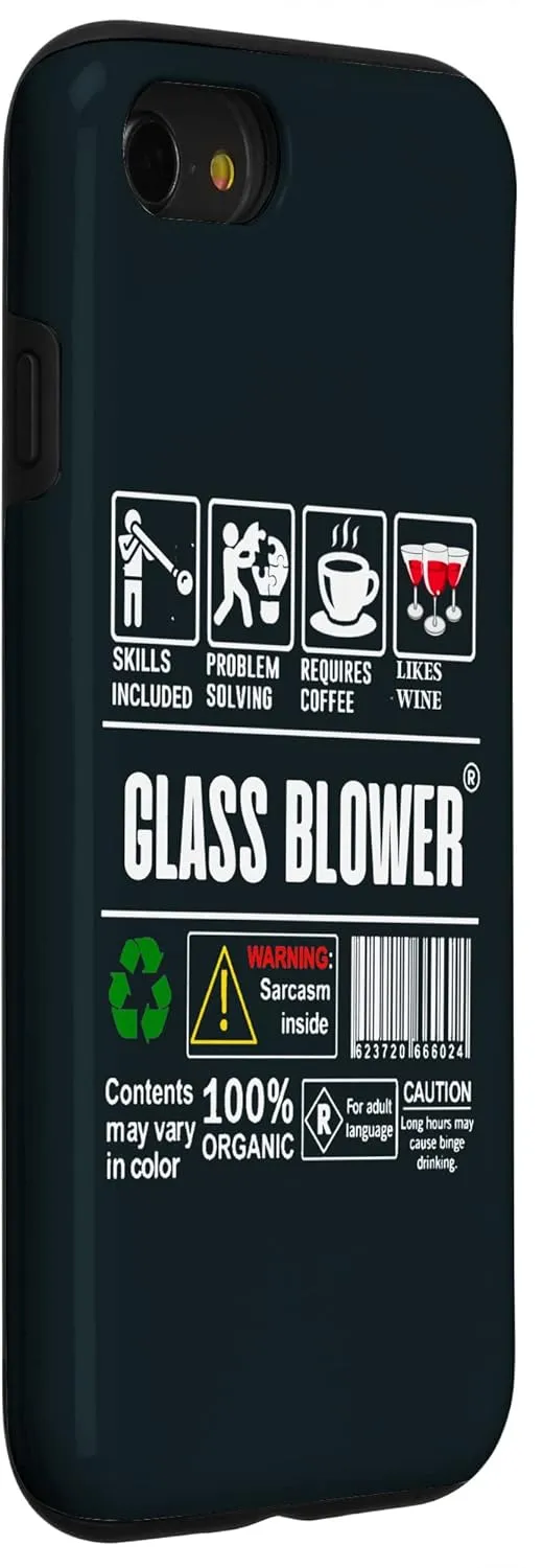 iPhone SE (2020) / 7 / 8 Glass Blower Job Description Label Coffee Wine Glass Blowing Case