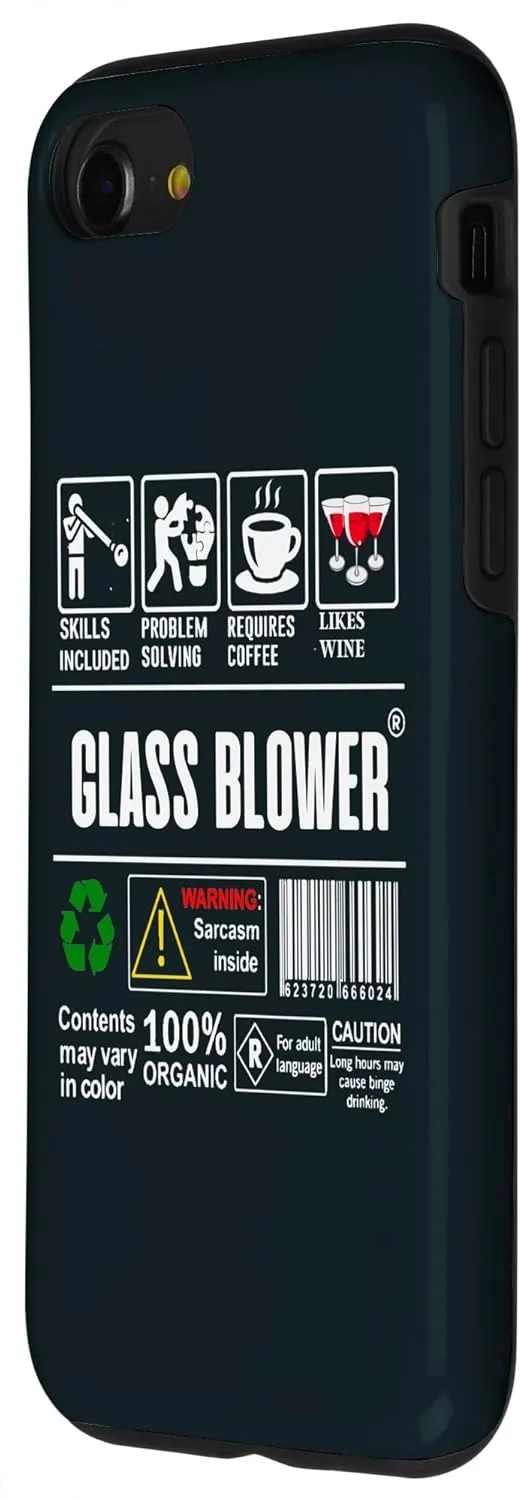 iPhone SE (2020) / 7 / 8 Glass Blower Job Description Label Coffee Wine Glass Blowing Case