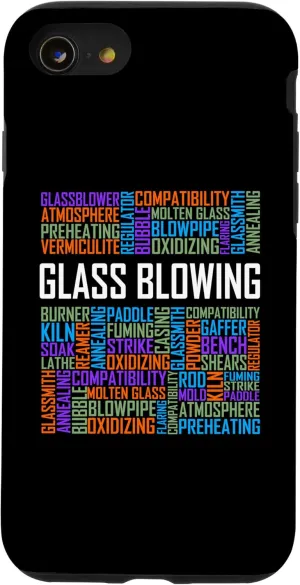 iPhone SE (2020) / 7 / 8 Glass Blowing Words Glassblowing Lover Blower Glassmith Art Case