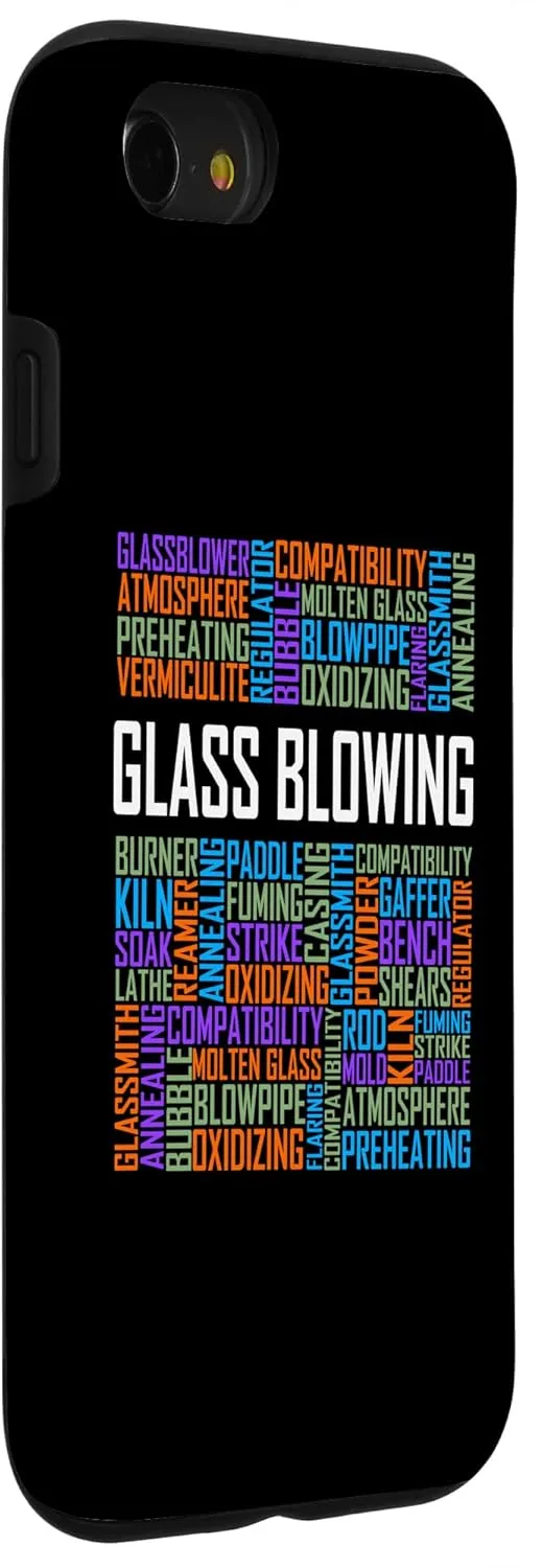 iPhone SE (2020) / 7 / 8 Glass Blowing Words Glassblowing Lover Blower Glassmith Art Case
