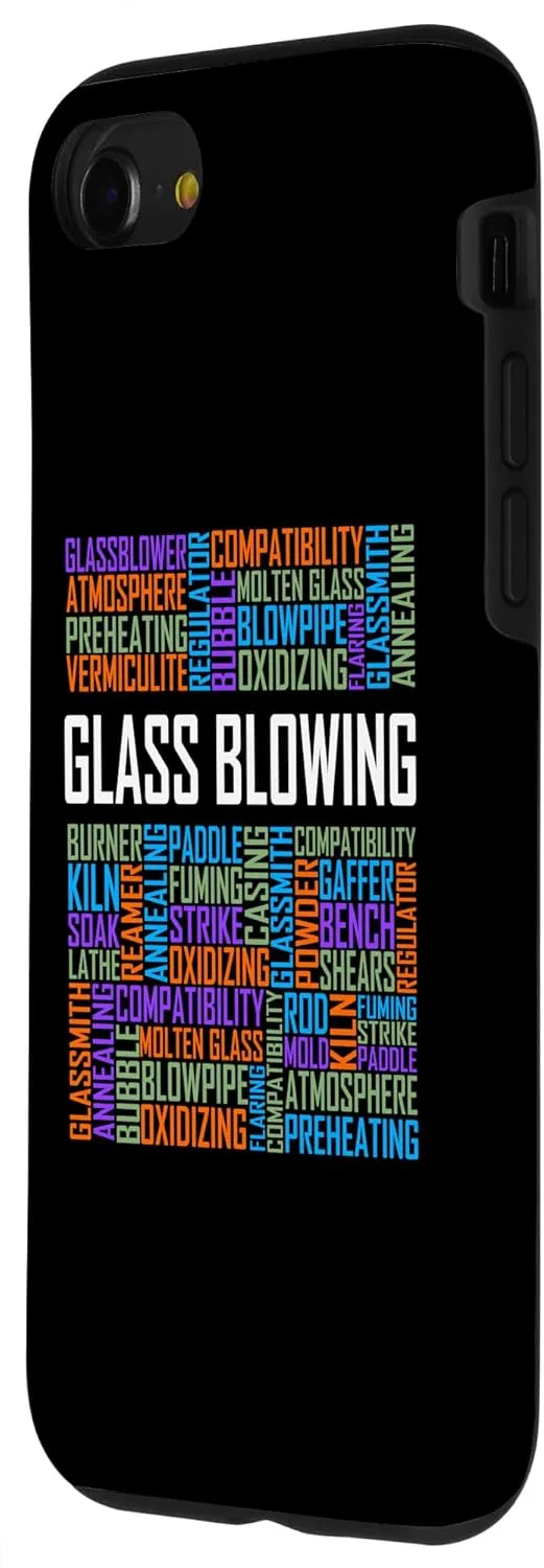 iPhone SE (2020) / 7 / 8 Glass Blowing Words Glassblowing Lover Blower Glassmith Art Case