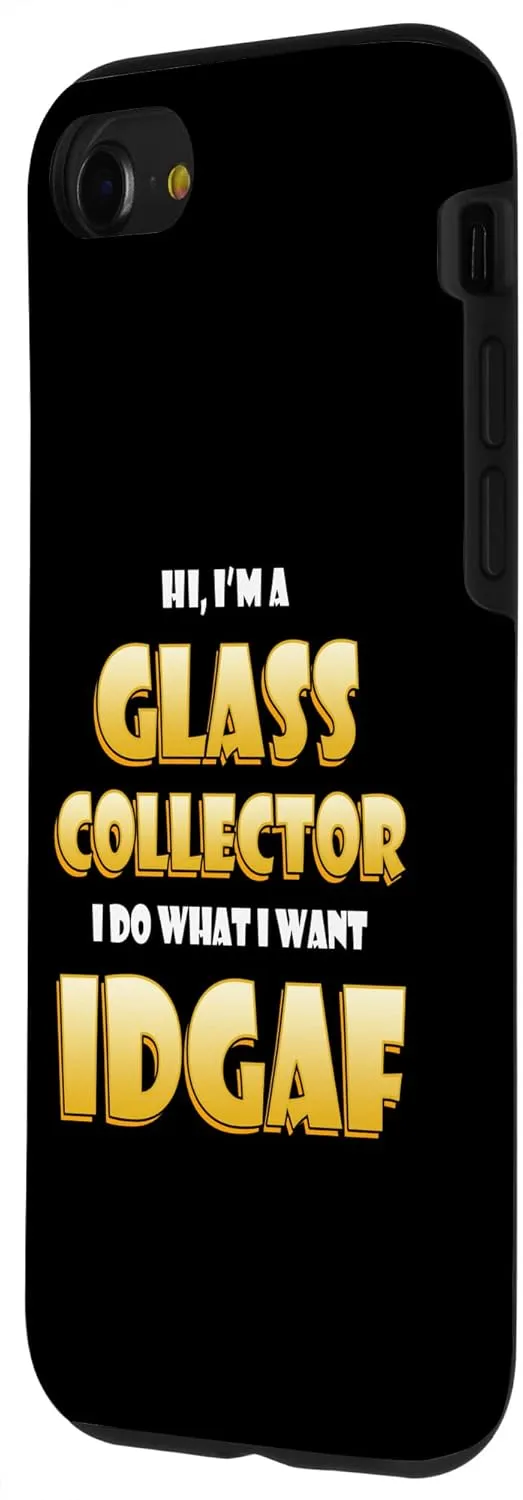 iPhone SE (2020) / 7 / 8 Glass Collector IDGAF Meme Functional Glass or Murrine Glass Case