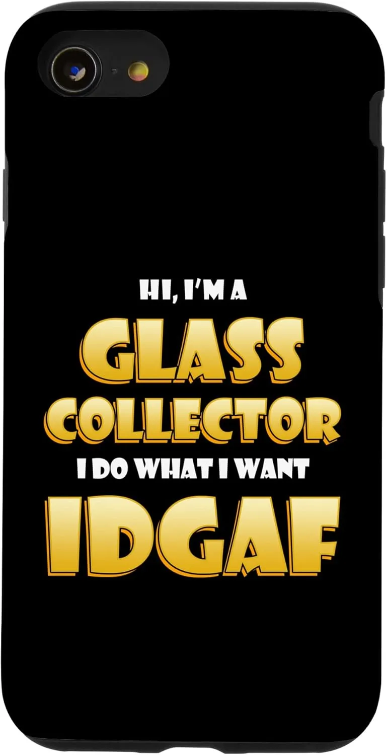 iPhone SE (2020) / 7 / 8 Glass Collector IDGAF Meme Functional Glass or Murrine Glass Case