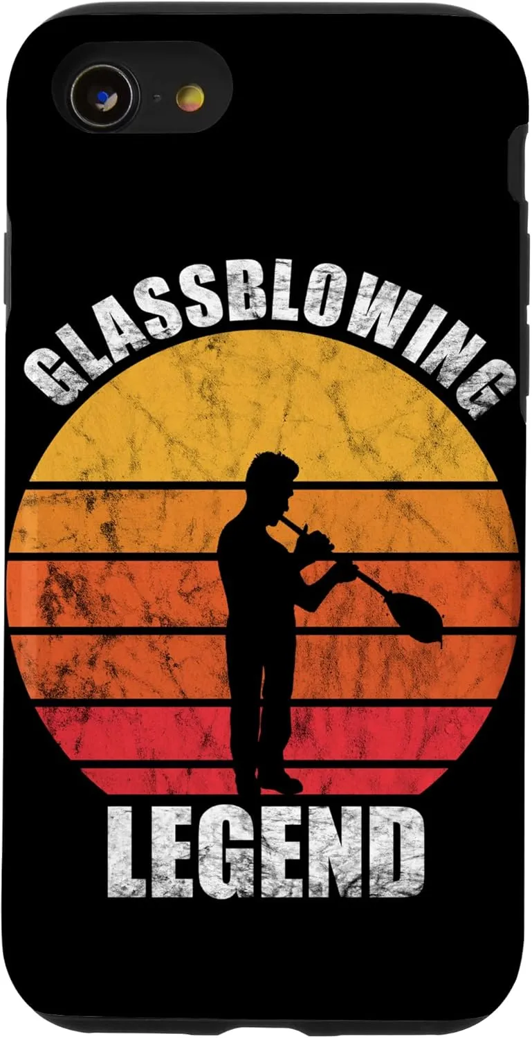 iPhone SE (2020) / 7 / 8 Glassblower Retro Vintage Glassblowing Legend Sunset Glass Case