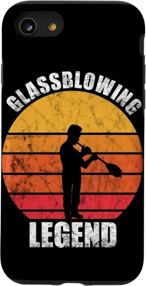 iPhone SE (2020) / 7 / 8 Glassblower Retro Vintage Glassblowing Legend Sunset Glass Case