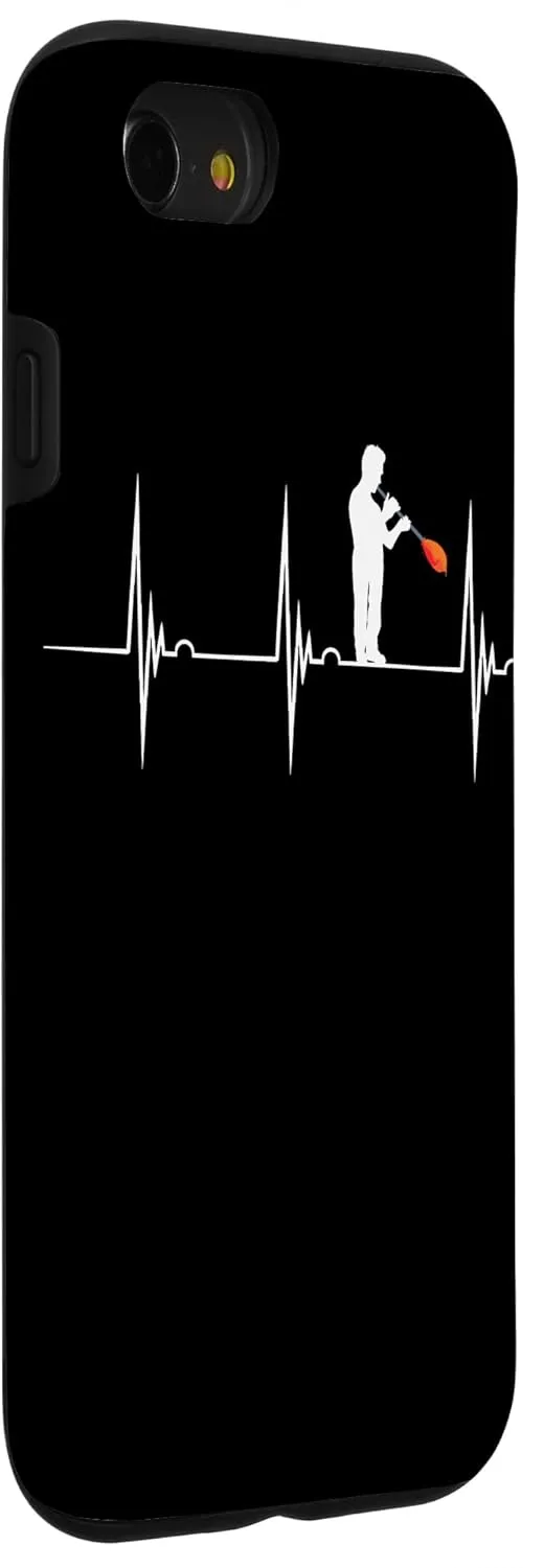iPhone SE (2020) / 7 / 8 Glassblowing Art Heartbeat EKG Pulse Glassblower Blowpipe Case