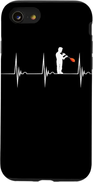 iPhone SE (2020) / 7 / 8 Glassblowing Art Heartbeat EKG Pulse Glassblower Blowpipe Case