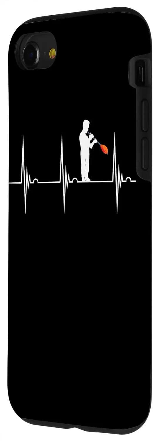 iPhone SE (2020) / 7 / 8 Glassblowing Art Heartbeat EKG Pulse Glassblower Blowpipe Case