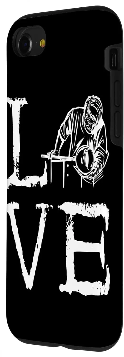 iPhone SE (2020) / 7 / 8 Glassblowing Love Glassblower Blowpipe Glassworking Man Case