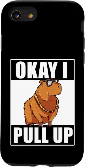 iPhone SE (2020) / 7 / 8 Ok I Pull Up Funny Cool Capybara With Glasses Dank Meme Case
