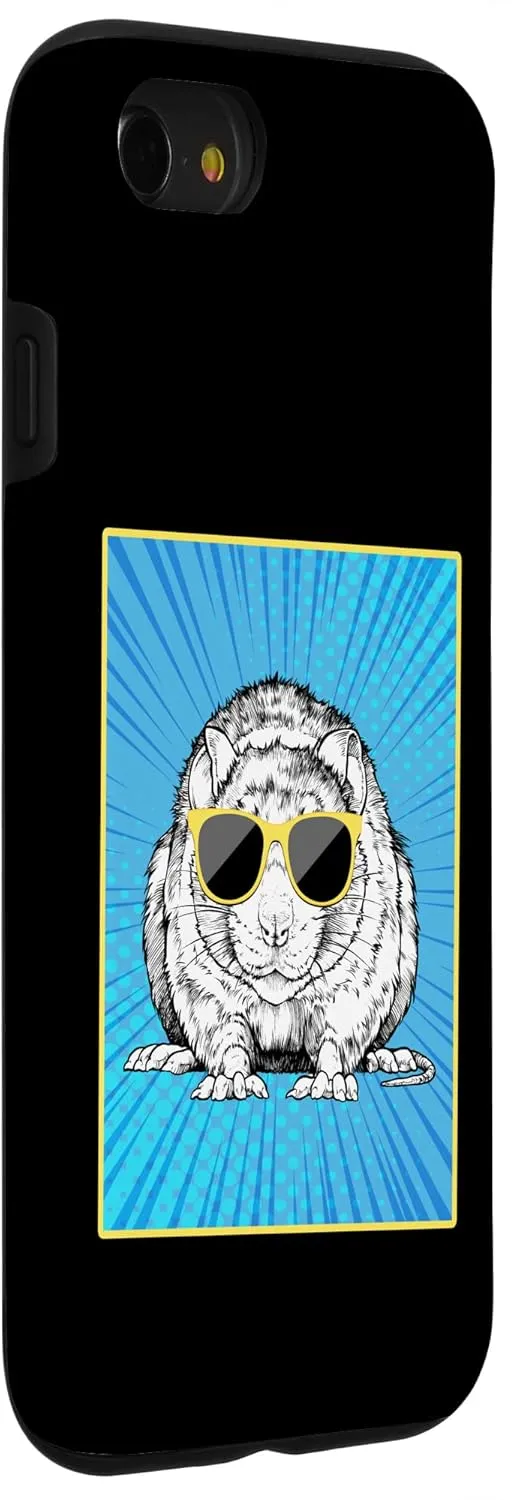 iPhone SE (2020) / 7 / 8 Rat Portrait Pop Art Animal with Sunglasses Case