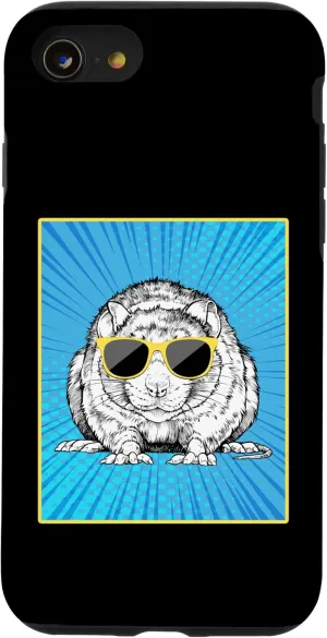 iPhone SE (2020) / 7 / 8 Rat Portrait Pop Art Animal with Sunglasses Case