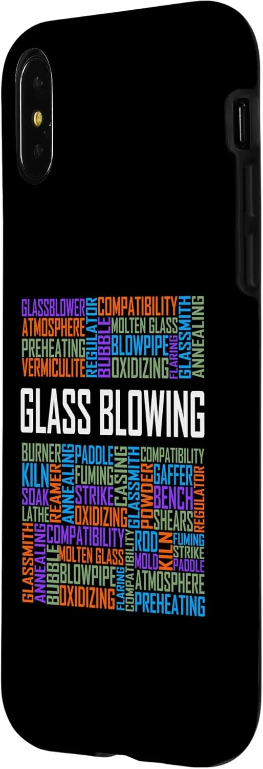 iPhone X/XS Glass Blowing Words Glassblowing Lover Blower Glassmith Art Case