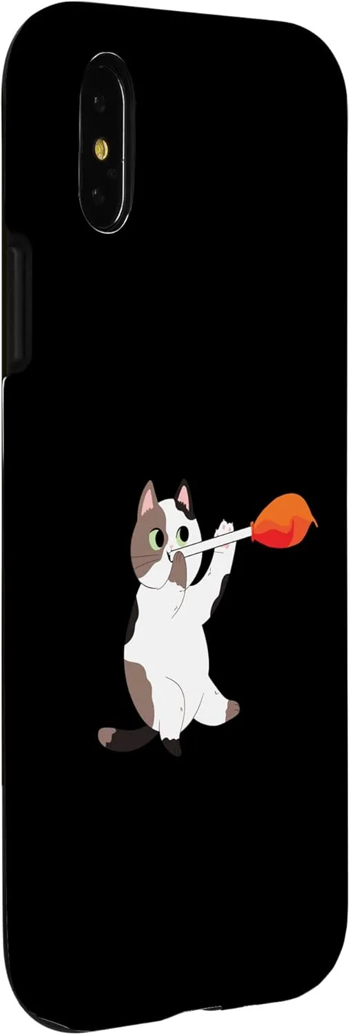 iPhone X/XS Glassblowing Cat Glassblower Glassworker Glass Lover Case
