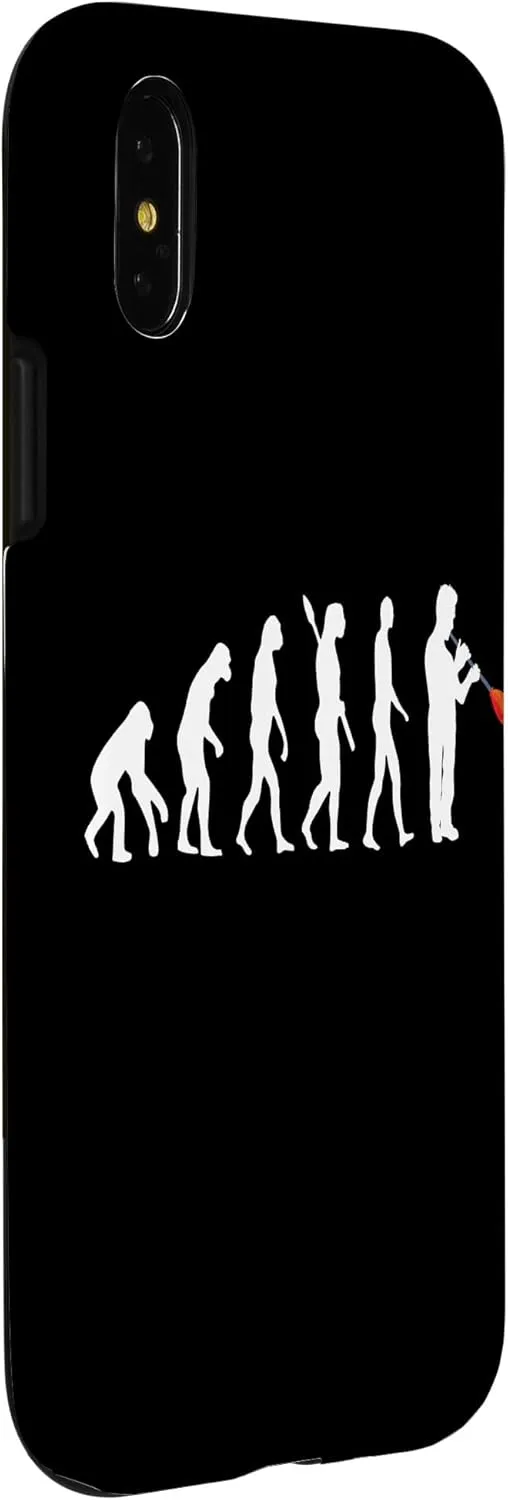 iPhone X/XS Glassblowing Evolution Human Glassblower Ape Glass Work Case