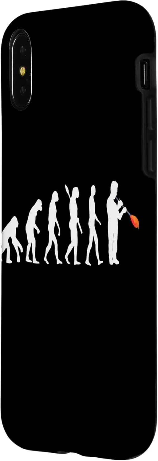 iPhone X/XS Glassblowing Evolution Human Glassblower Ape Glass Work Case