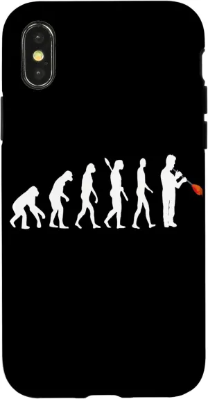 iPhone X/XS Glassblowing Evolution Human Glassblower Ape Glass Work Case