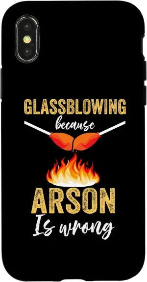 iPhone X/XS Love Glassblowing Glassblower Glassworker Glass Lover Case