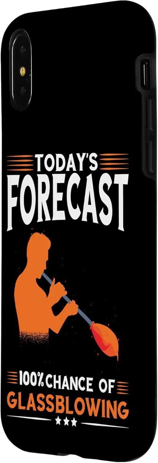iPhone X/XS Today's Forecast 100% Glassblowing Blowpipe Glassblower Case