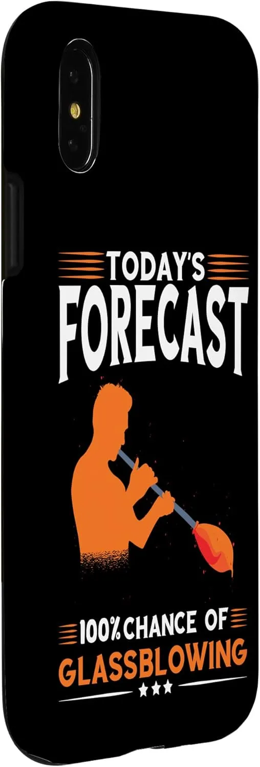 iPhone X/XS Today's Forecast 100% Glassblowing Blowpipe Glassblower Case