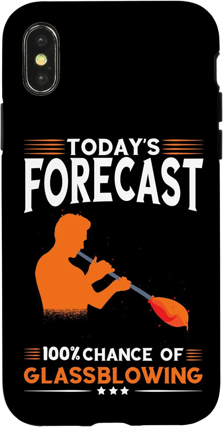iPhone X/XS Today's Forecast 100% Glassblowing Blowpipe Glassblower Case