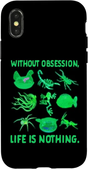 iPhone X/XS Uranium Glass Vaseline Without Obsession Life Is Nothing Case