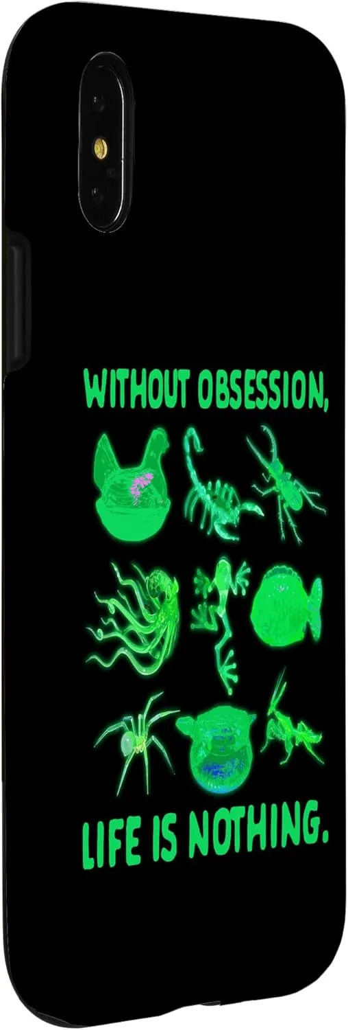 iPhone X/XS Uranium Glass Vaseline Without Obsession Life Is Nothing Case